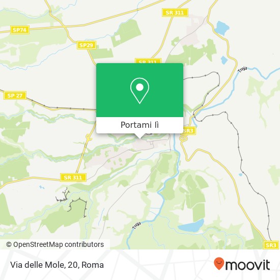 Mappa Via delle Mole, 20