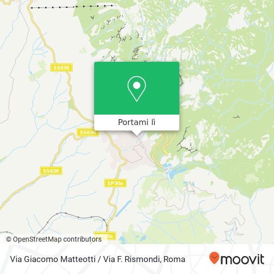 Mappa Via Giacomo Matteotti / Via F. Rismondi