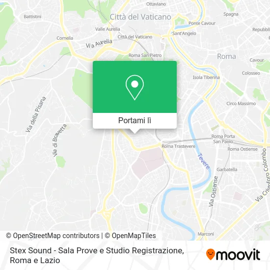 Mappa Stex Sound - Sala Prove e Studio Registrazione