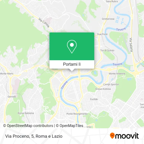 Mappa Via Proceno, 5