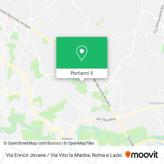 Mappa Via Enrico Jovane / Via Vito la Mantia