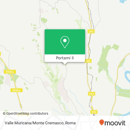 Mappa Valle Muricana/Monte Cremasco