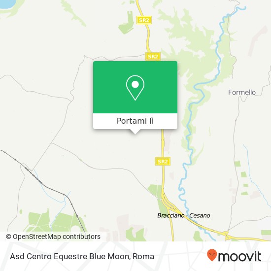 Mappa Asd Centro Equestre Blue Moon