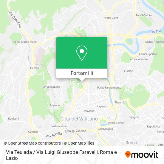 Mappa Via Teulada / Via Luigi Giuseppe Faravelli