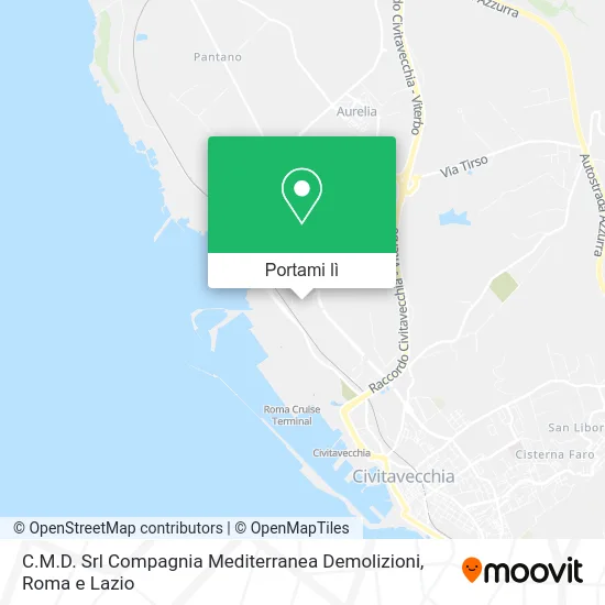 Mappa C.M.D. Srl Compagnia Mediterranea Demolizioni