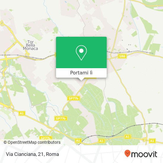 Mappa Via Cianciana, 21