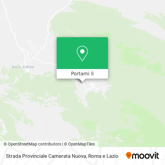 Mappa Strada Provinciale Camerata Nuova