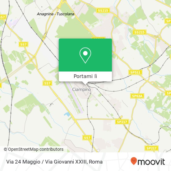 Mappa Via 24 Maggio / Via Giovanni XXIII