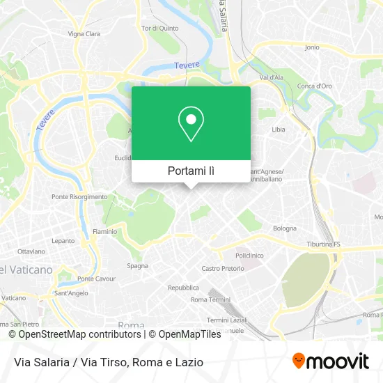 Mappa Via Salaria / Via Tirso