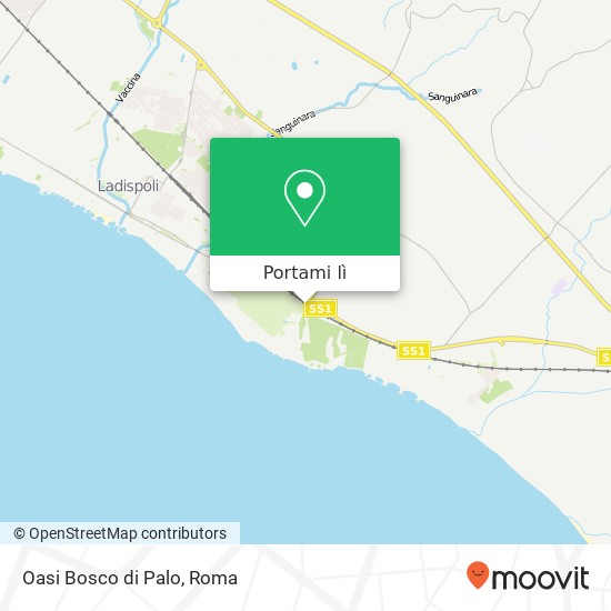 Mappa Oasi Bosco di Palo