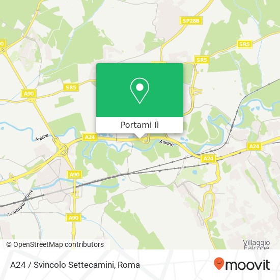 Mappa A24 / Svincolo Settecamini
