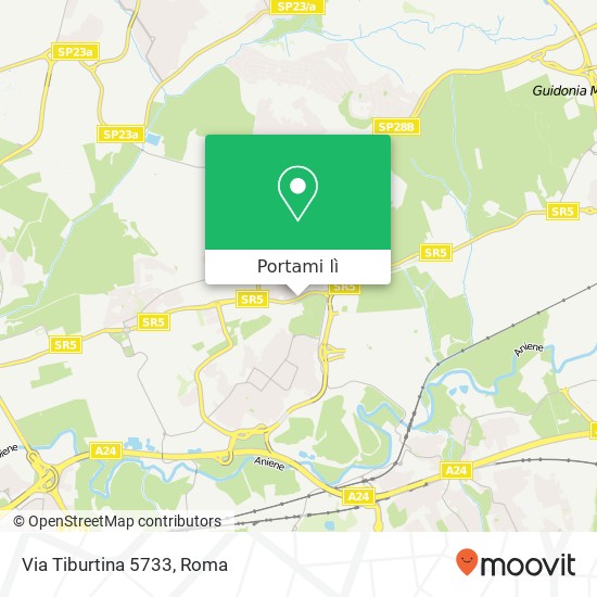 Mappa Via Tiburtina 5733