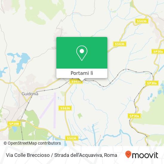 Mappa Via Colle Breccioso / Strada dell'Acquaviva