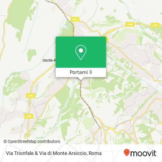 Mappa Via Trionfale & Via di Monte Arsiccio