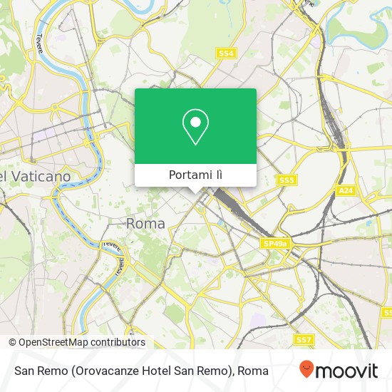 Mappa San Remo (Orovacanze Hotel San Remo)