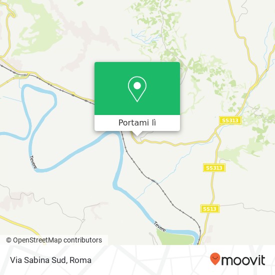 Mappa Via Sabina Sud