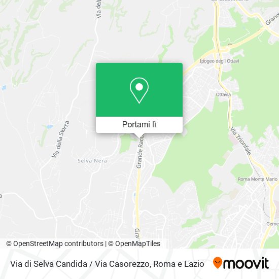 Mappa Via di Selva Candida / Via Casorezzo
