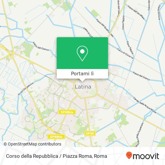 Mappa Corso della Repubblica / Piazza Roma