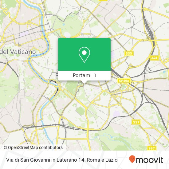 Mappa Via di San Giovanni in Laterano  14