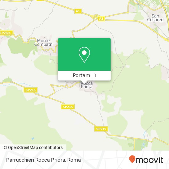 Mappa Parrucchieri Rocca Priora
