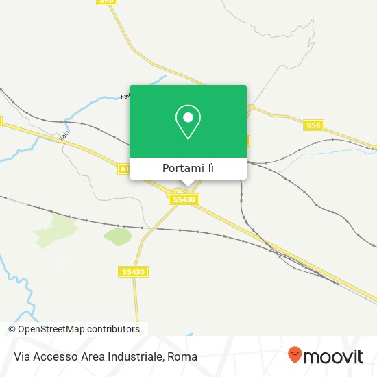 Mappa Via Accesso Area Industriale