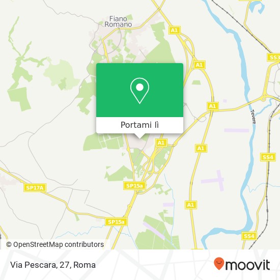 Mappa Via Pescara, 27