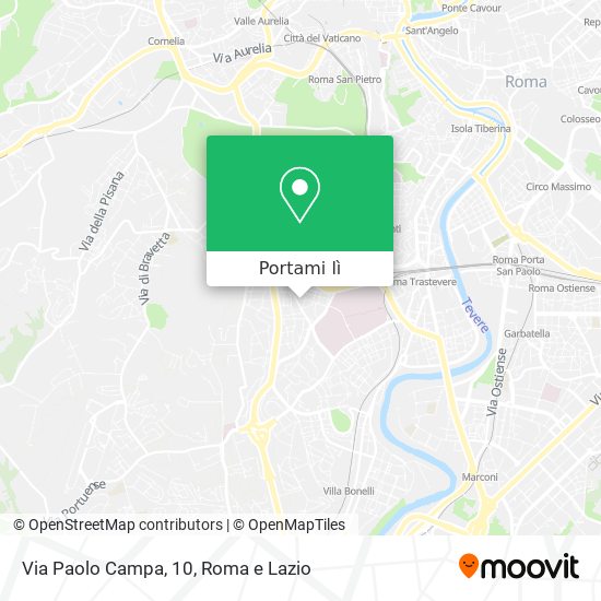 Mappa Via Paolo Campa, 10