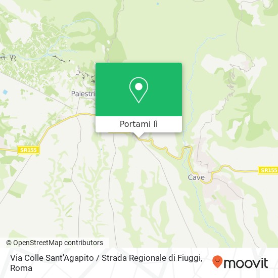 Mappa Via Colle Sant'Agapito / Strada Regionale di Fiuggi