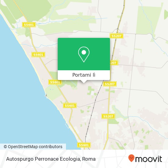 Mappa Autospurgo Perronace Ecologia