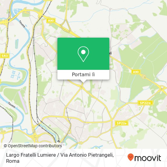 Mappa Largo Fratelli Lumiere / Via Antonio Pietrangeli