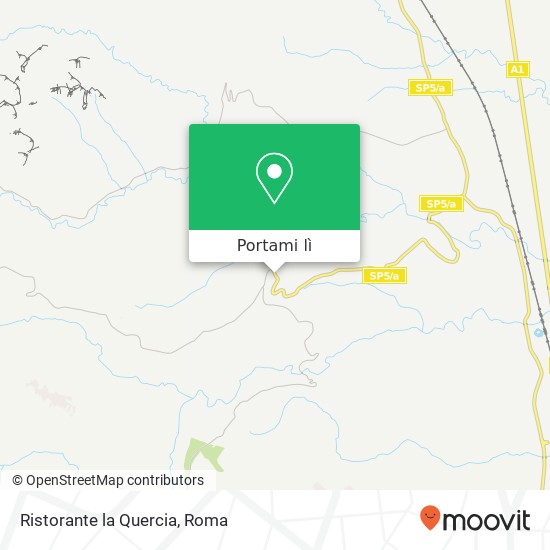 Mappa Ristorante la Quercia