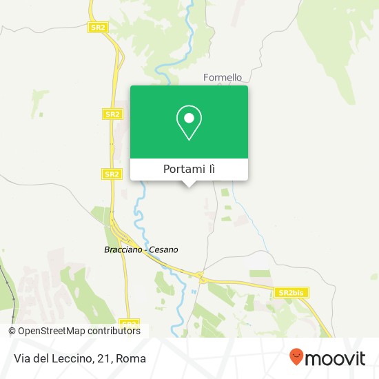 Mappa Via del Leccino, 21
