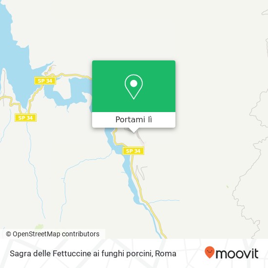 Mappa Sagra delle Fettuccine ai funghi porcini