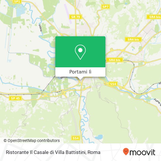 Mappa Ristorante Il Casale di Villa Battistini