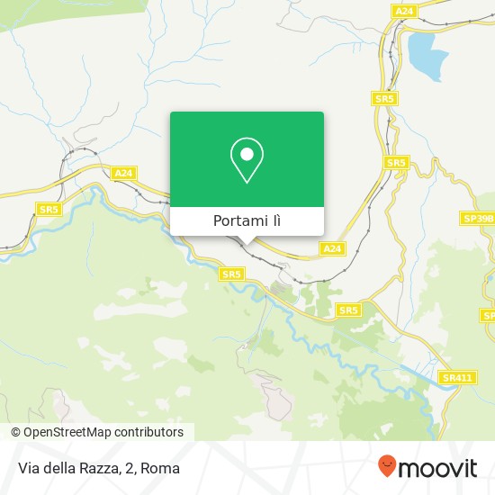 Mappa Via della Razza, 2