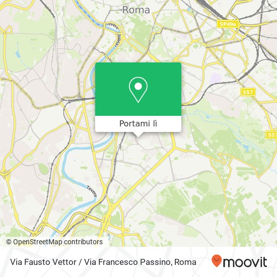 Mappa Via Fausto Vettor / Via Francesco Passino
