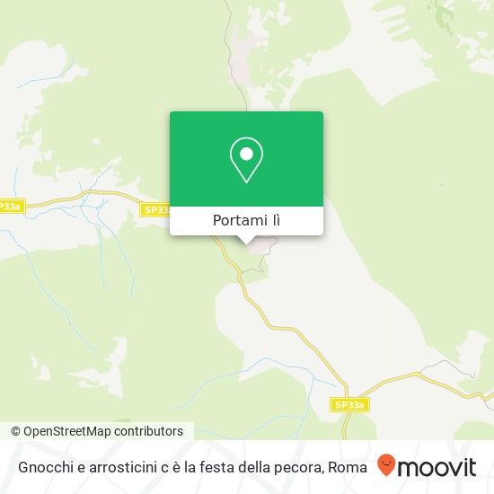 Mappa Gnocchi e arrosticini  c è la festa della pecora