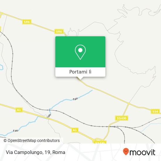 Mappa Via Campolungo, 19
