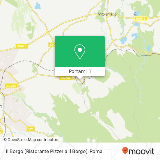 Mappa Il Borgo (Ristorante Pizzeria Il Borgo)