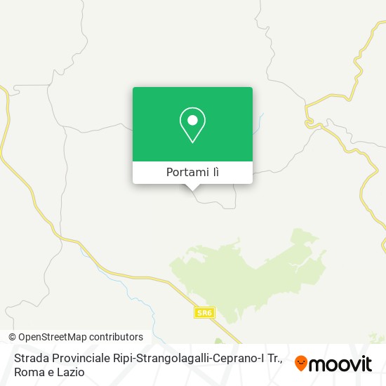 Mappa Strada Provinciale Ripi-Strangolagalli-Ceprano-I Tr.