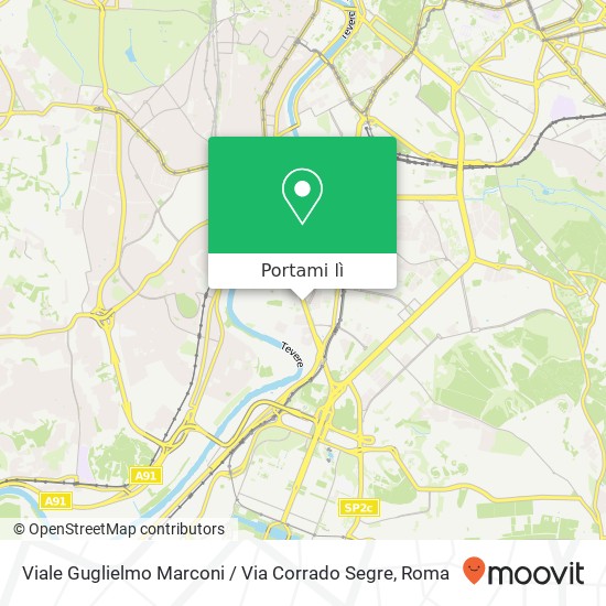 Mappa Viale Guglielmo Marconi / Via Corrado Segre