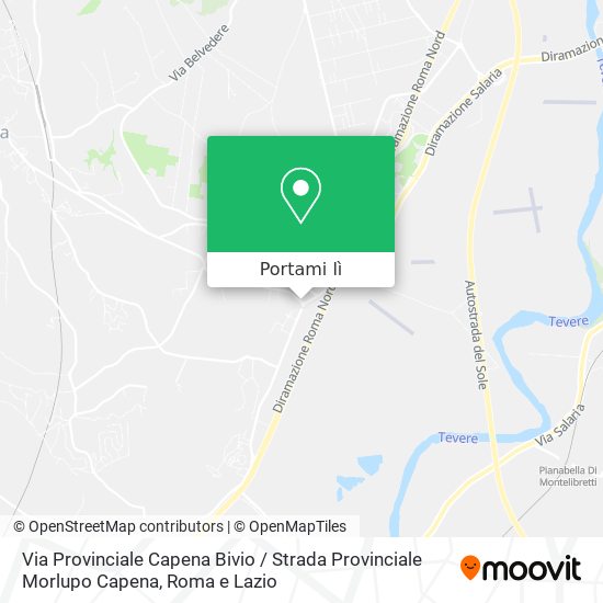 Mappa Via Provinciale Capena Bivio / Strada Provinciale Morlupo Capena