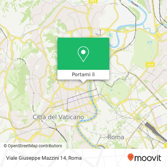 Mappa Viale Giuseppe Mazzini  14