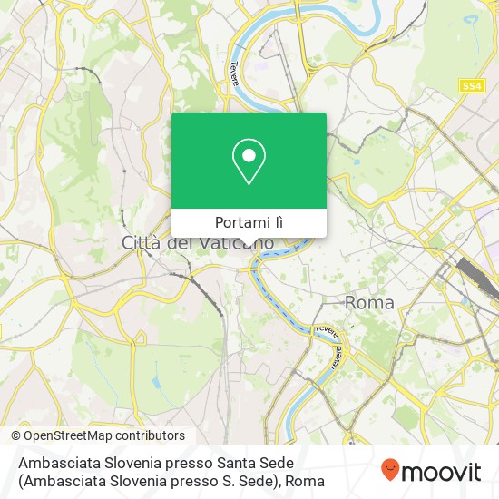 Mappa Ambasciata Slovenia presso Santa Sede