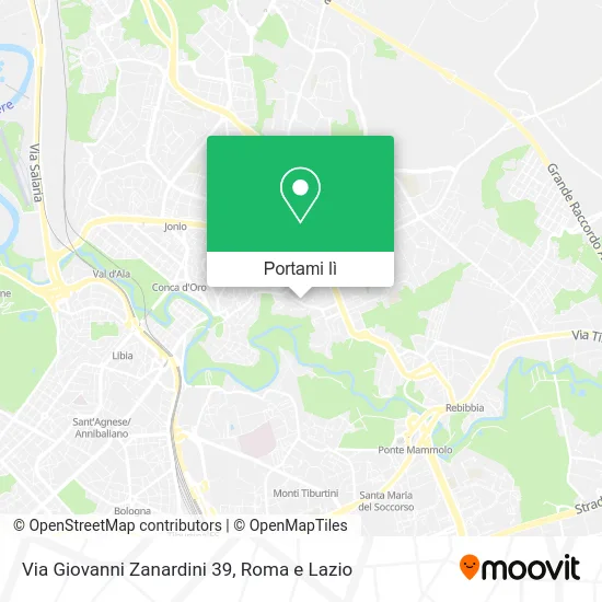 Mappa Via Giovanni Zanardini 39