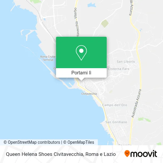 Mappa Queen Helena Shoes Civitavecchia