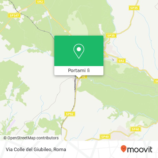 Mappa Via Colle del Giubileo