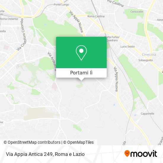 Mappa Via Appia Antica  249