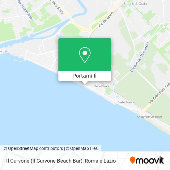 Mappa Il Curvone (Il Curvone Beach Bar)