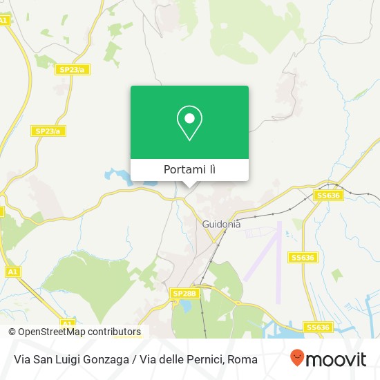 Mappa Via San Luigi Gonzaga / Via delle Pernici
